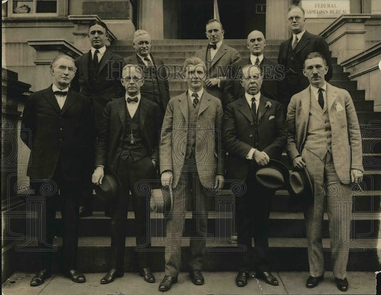 1923 Press Photo Group of Ten Land Bank Presidents in Wash. in Washington D.C. - Historic Images