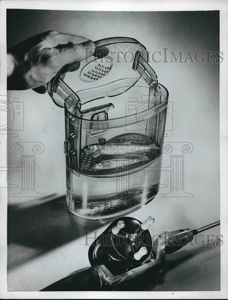 1950 Plastic Fish Bait Box  - Historic Images