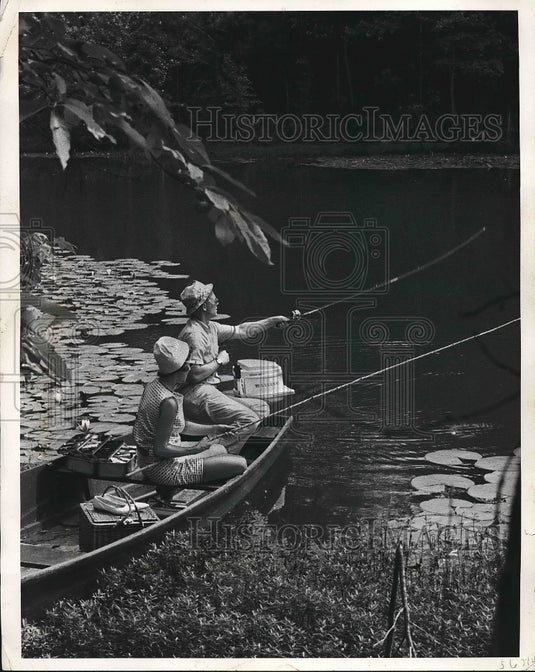 1963 Fishing From Rowboat  - Historic Images