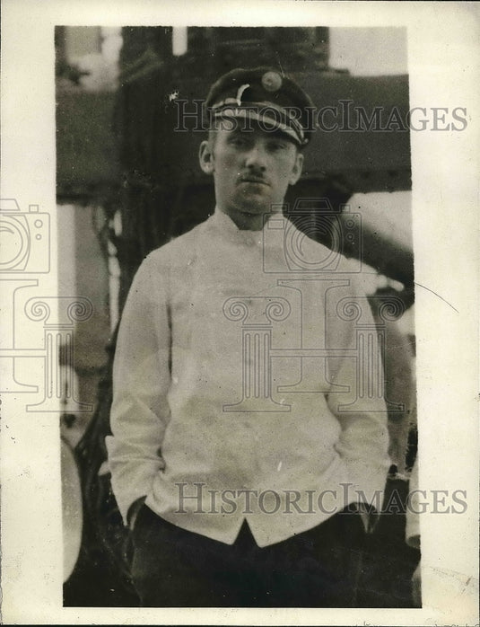 1929 Press Photo Jack Samuels, steward on"Pres. Harding" - nea78719 - Historic Images