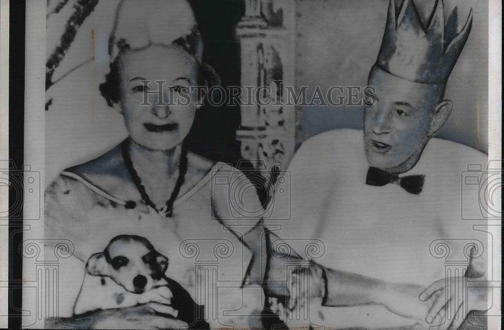 1961 Nathan Leopold, paroled killer &amp; bride Mrs T Feldman - Historic Images