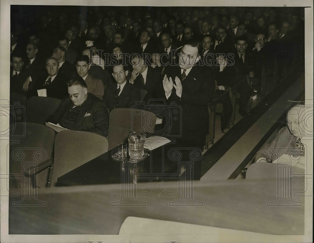 1939 Press Photo Mayor LaGuardia Speaking at Bridge Opening - nea79018 - Historic Images