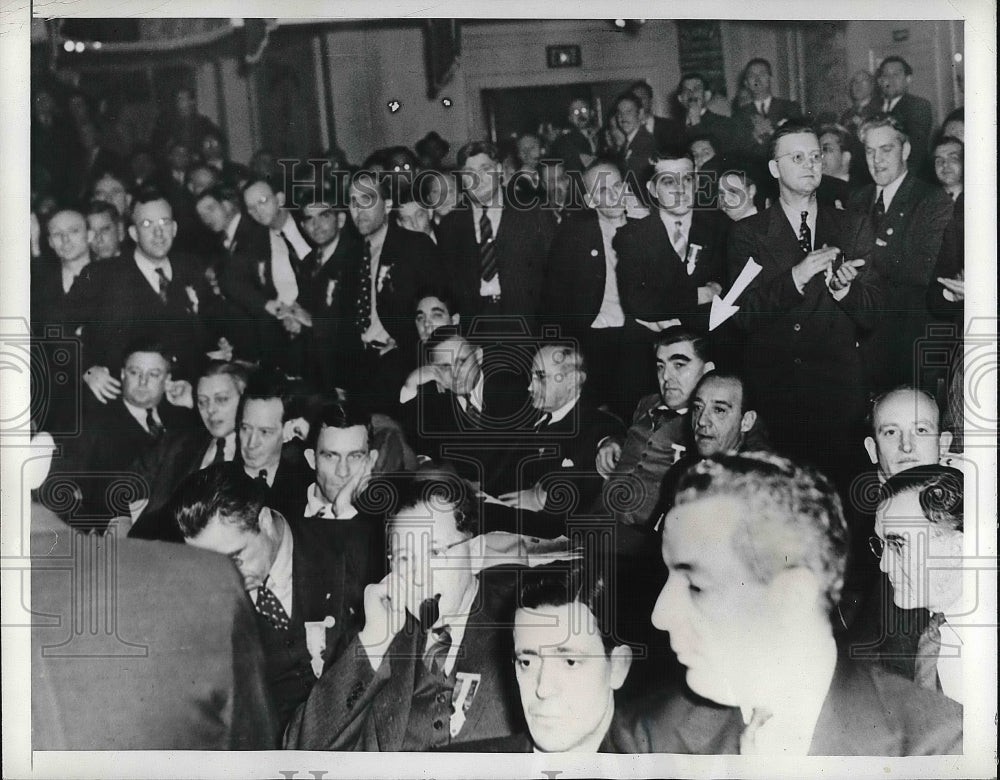 1941 CIO Convention Mine Workers Make Sit - Historic Images