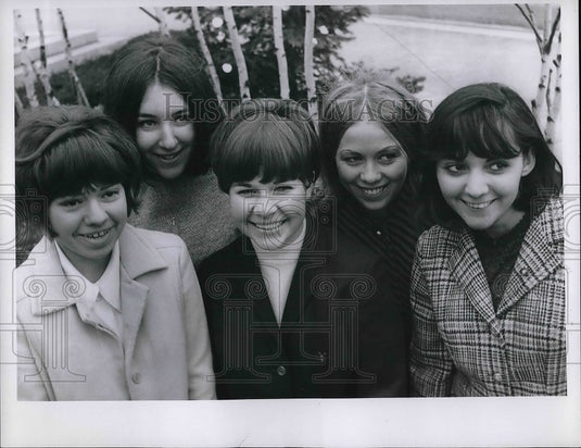 1967 Press Photo Cuyahoga College Queen, Nancy Casey, D. Heimer, S. Sickels, - Historic Images