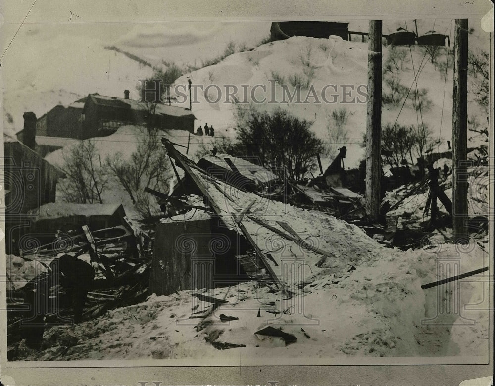 1926 Bingham Utah Snow Slide  - Historic Images