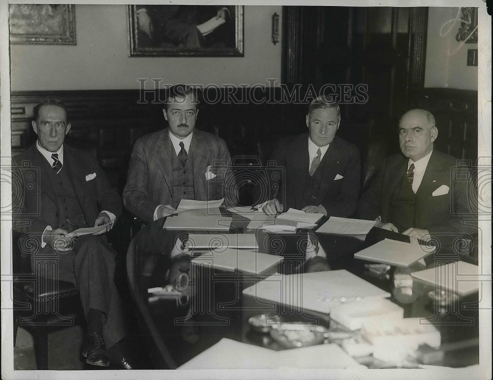 1933 Press Photo Conference of State Governor's in Trenton New Jersey. - Historic Images