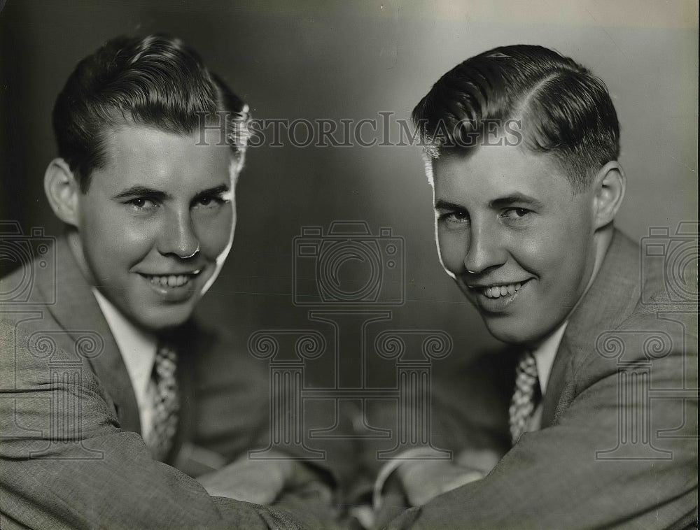 1936 Edwin &amp; Edward Stack, Univ. of Notre Dame students  - Historic Images