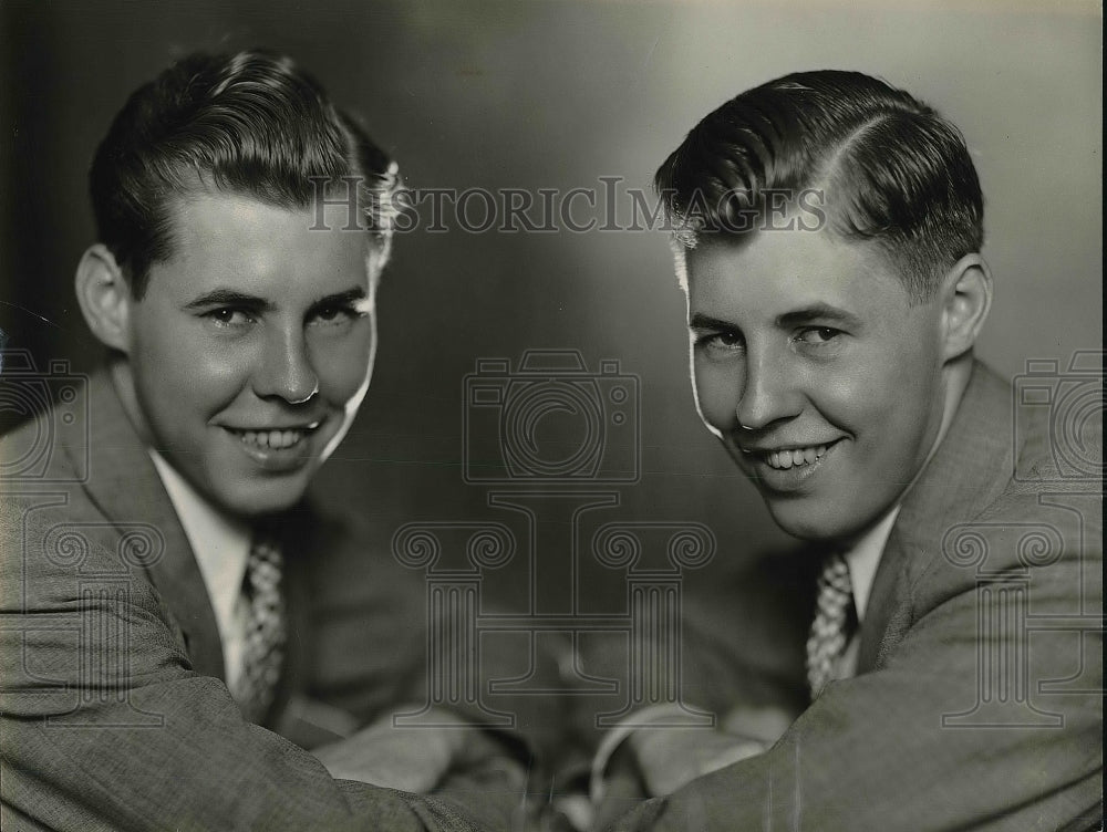 1936 Edwin &amp; Edward Stack, Univ. of Notre Dame students  - Historic Images