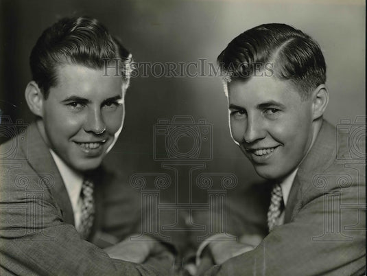 1936 Edwin & Edward Stack, Univ. of Notre Dame students  - Historic Images