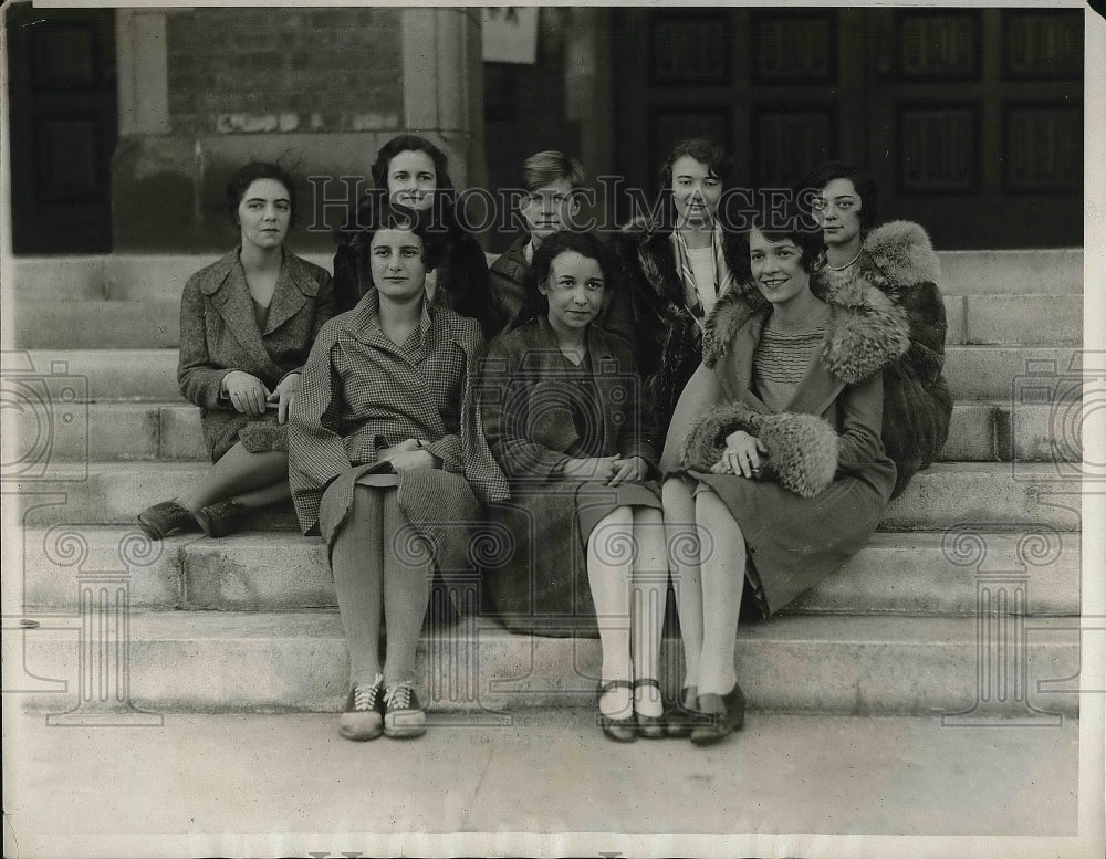 1929 Press Photo Smith College, Weitzmann,Scott,Donaldson,Baker,Reich,Mattison - Historic Images