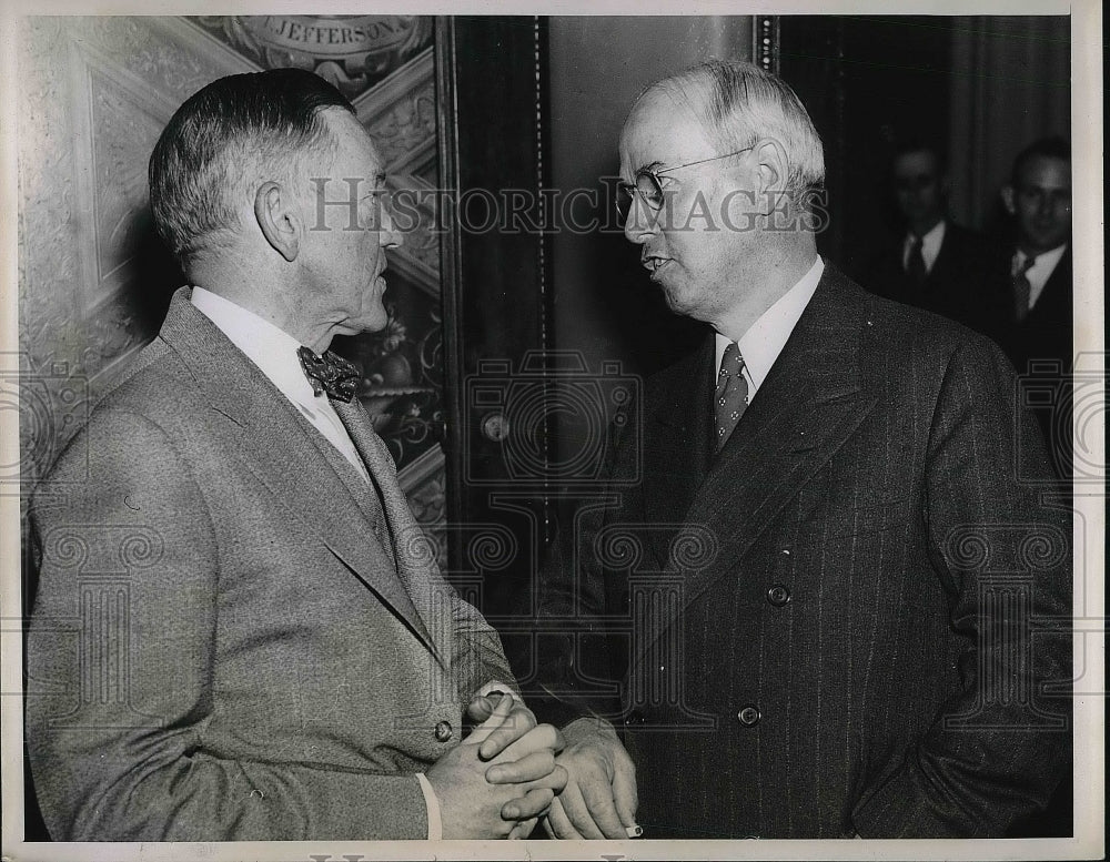 1939 Dr Francis Townsend &amp; Rep. Ralph Brewster in D.C.  - Historic Images