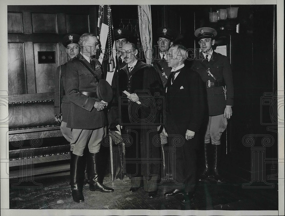 1934 Nolan Robinson Pedersen Attend Charter Day Commemoration - Historic Images