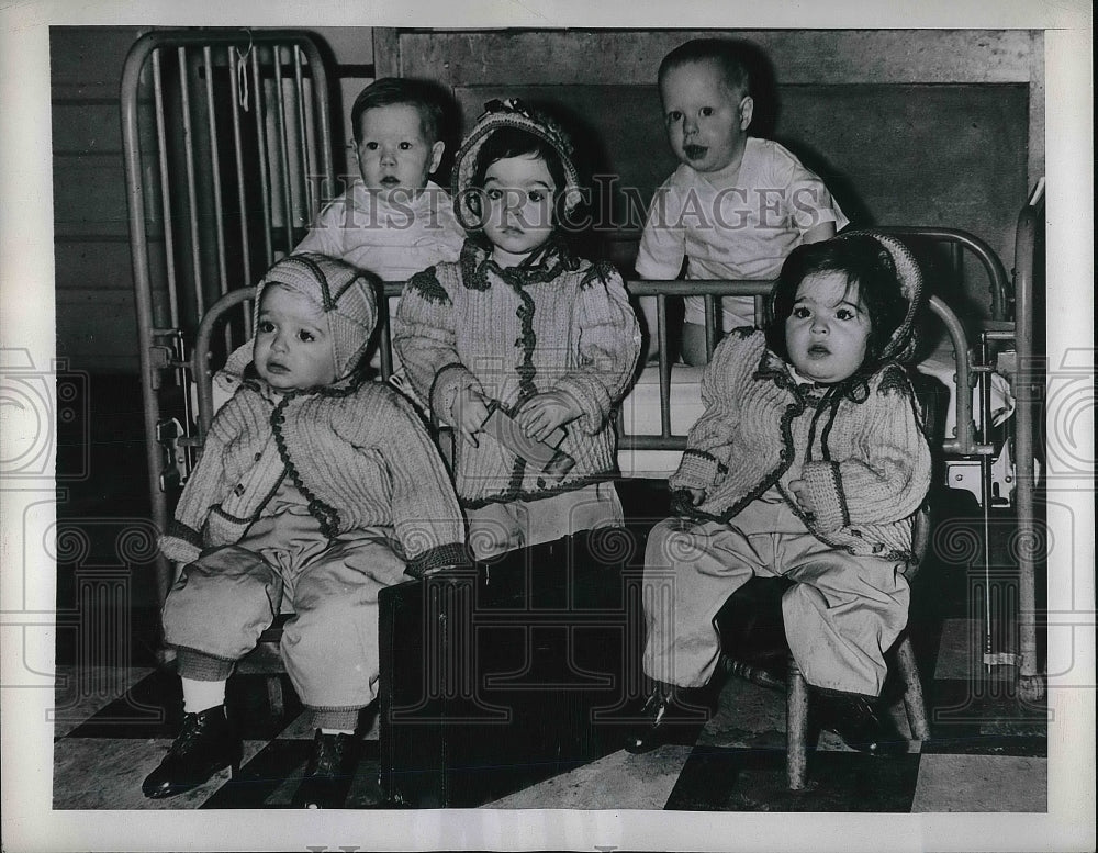1945 Jack Jean Billy Orphans In a Home New York City  - Historic Images