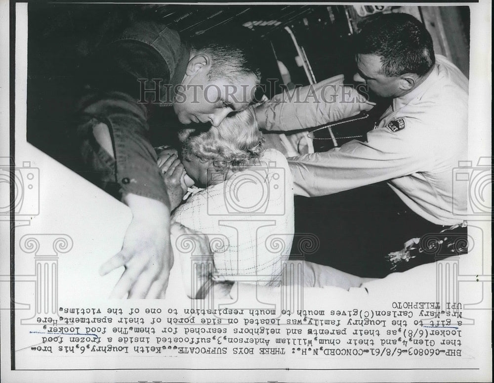 1961 Keith Loughry Child Suffocation Victim Frozen Food Truck - Historic Images
