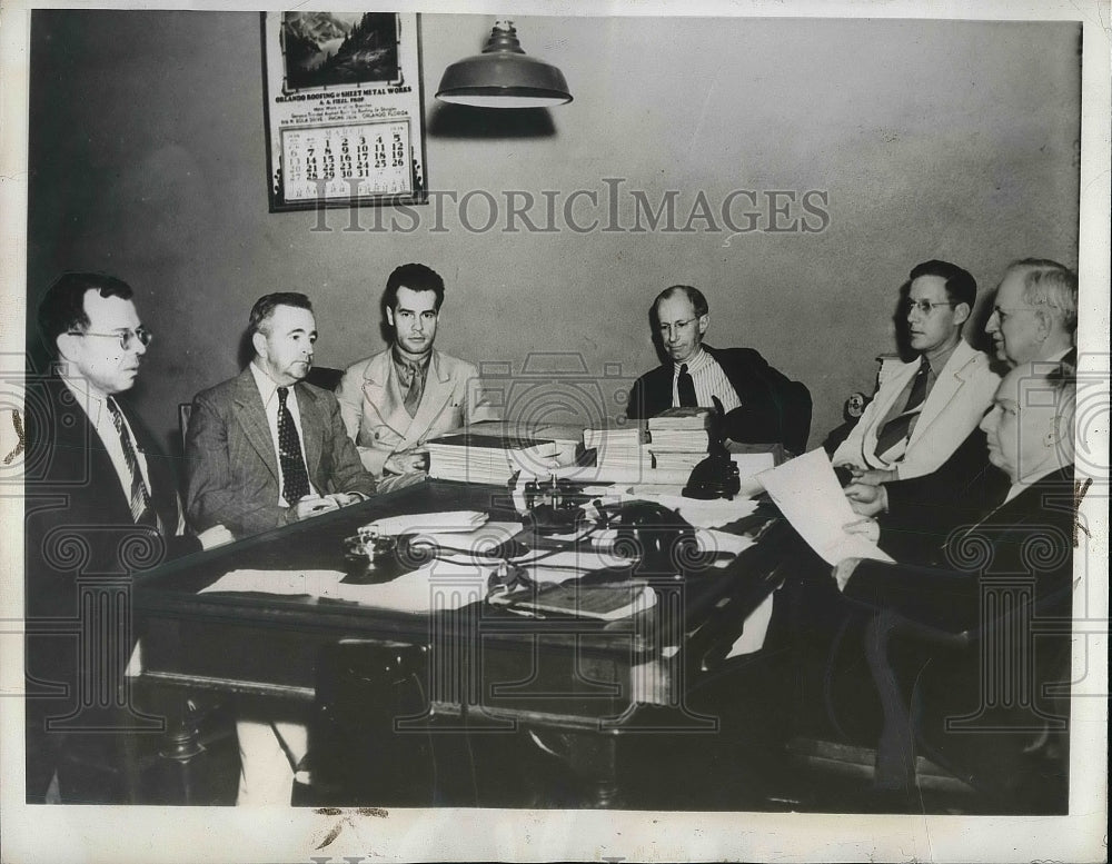 1938 Press Photo Orlando, Fla. HN Roth,L Dolive,Dr J Yowell,Dr EG Duckworth - Historic Images