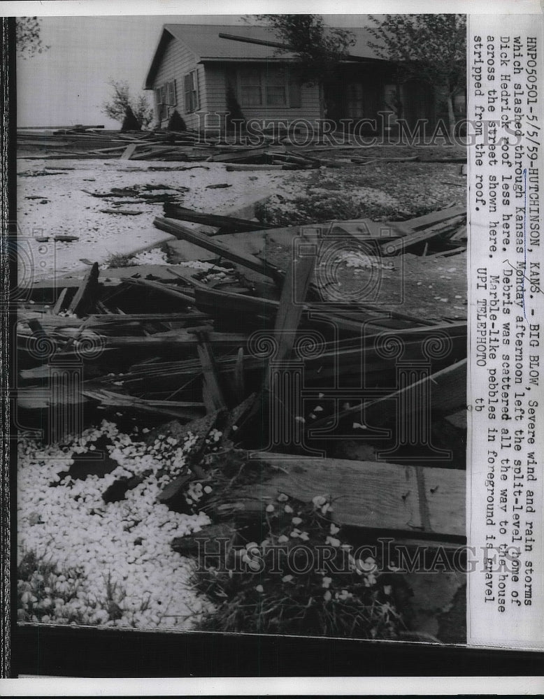 1959 Hutchinson Kansas Severe Weather Damage  - Historic Images