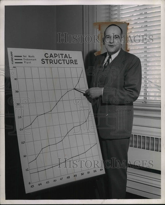1956 Press Photo President John Willis WRU - nea80075 - Historic Images