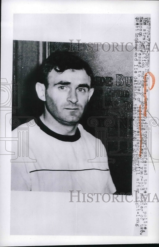 1950 Sam B Sampson Vivian Stanley Confessed To Murder  - Historic Images