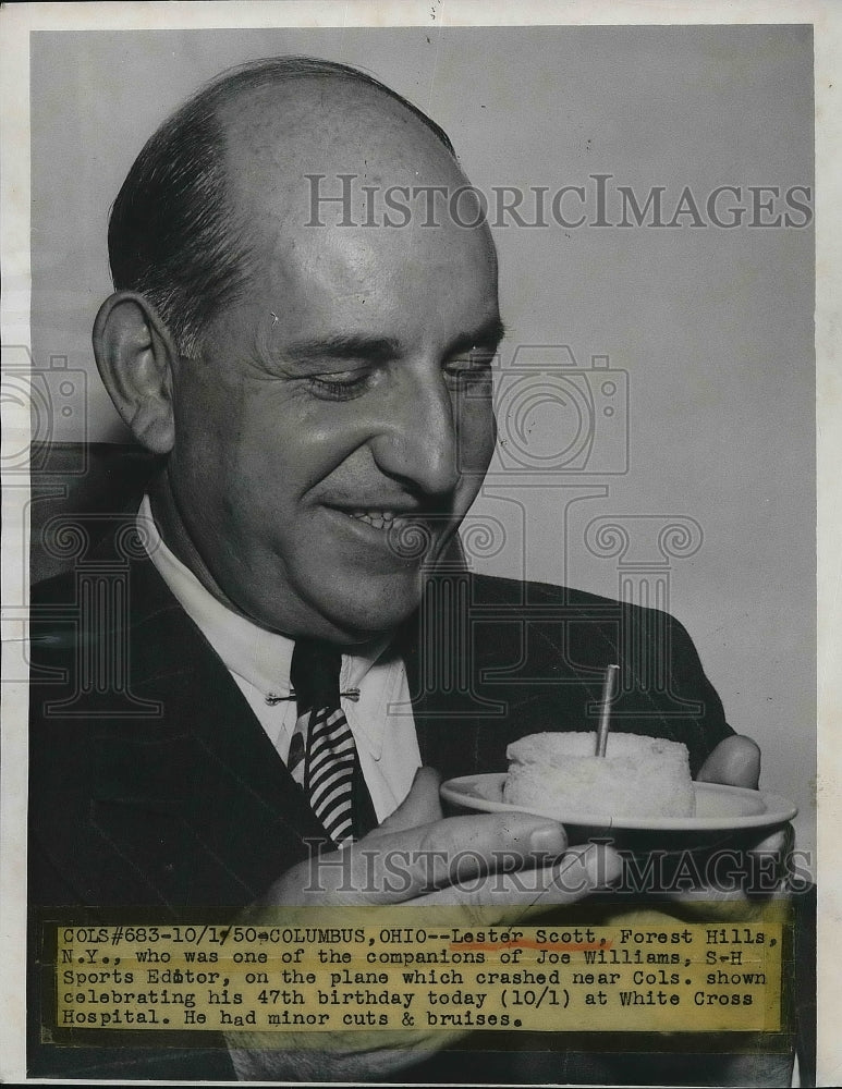 1950 Lester Scott Forest Hills Sports Editor White Cross Hospital - Historic Images