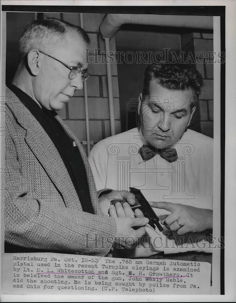 1953 ML Whitecotton EH Crowthers John Wesly Wable Shooting - Historic Images