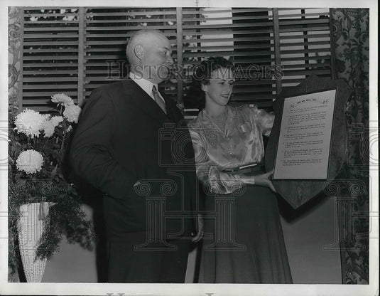 1941 Press Photo James M Wood Stephens College Muriel Foley President - Historic Images