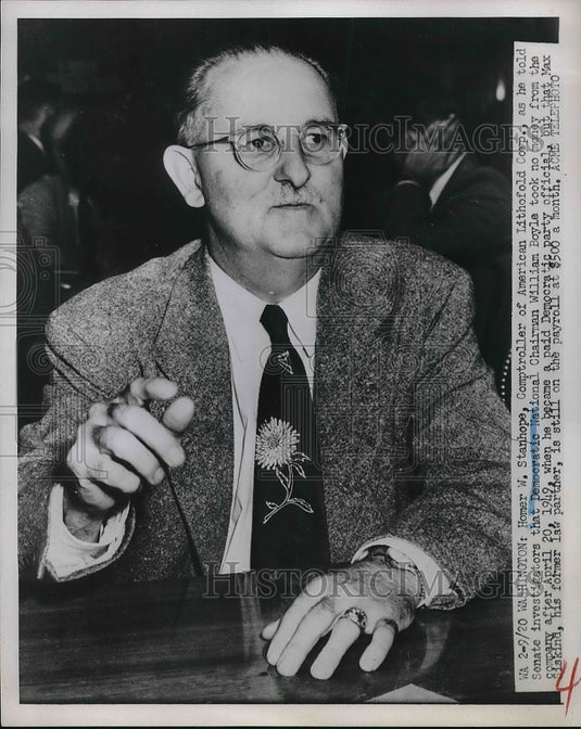 1951 Homer W. Stanhope, Comptroller, American Lithofold Corp. - Historic Images