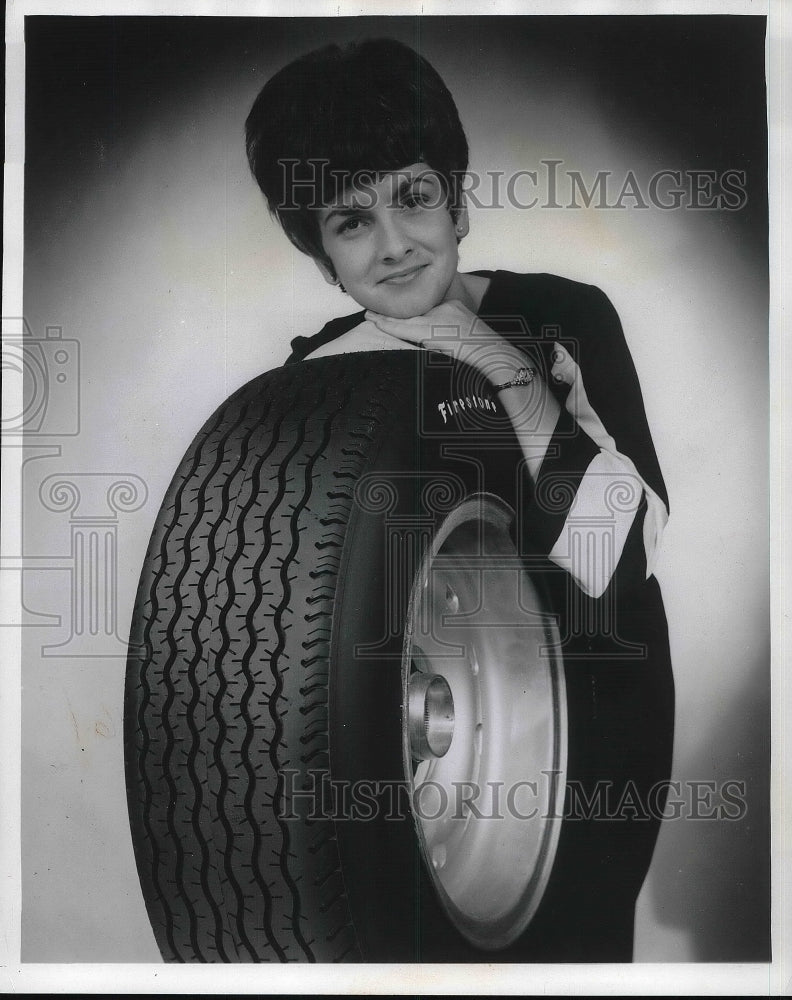 1967 Secretary Mary Worley Firestone Rubber Company  - Historic Images