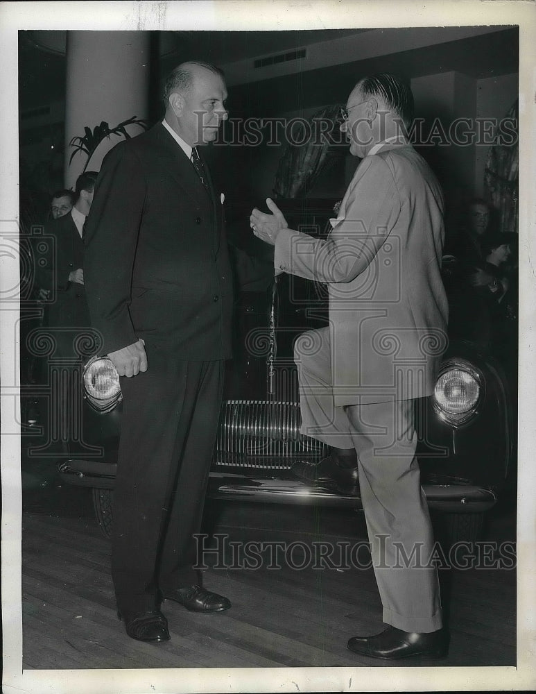 1941 Press Photo Emil Schram, President New York Stock Exchange, Ward Canady - Historic Images