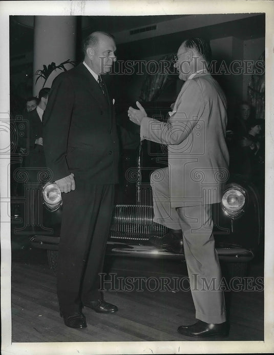 1941 Press Photo Emil Schram, President New York Stock Exchange, Ward Canady - Historic Images