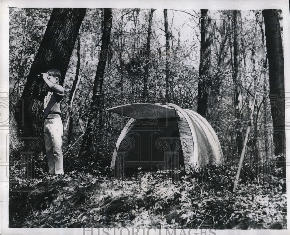 1969 Firestone&#39;s Vest Pocket Camping Tent Designed For Juniors - Historic Images