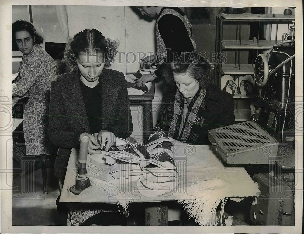 1940 Ruth Louch and Bertha Shipley Shoe Manufacturing  - Historic Images
