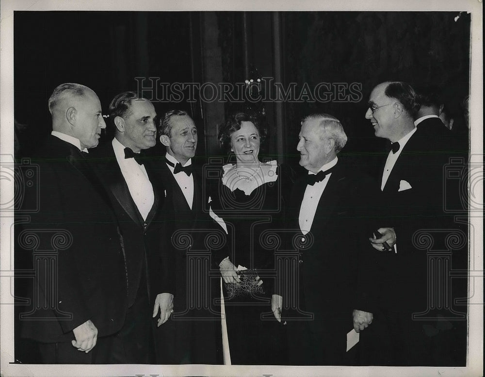 1940 Jackson Day Dinner Senators Matthew Neely, Sherman Minton, Carl - Historic Images