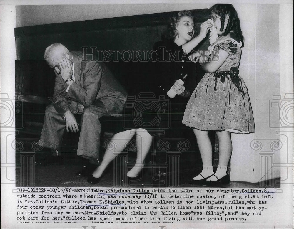 1956 Kathleen Cullen Colleen Thomas E Shields Custody Trial - Historic Images
