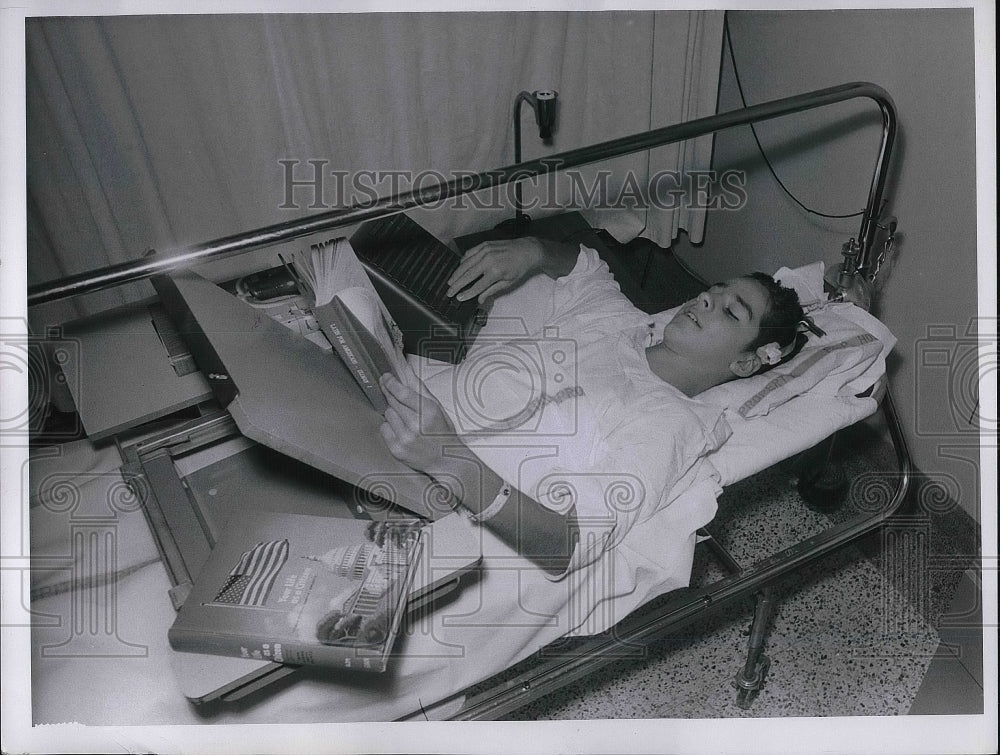 1952 David Waltz in the hospital  - Historic Images