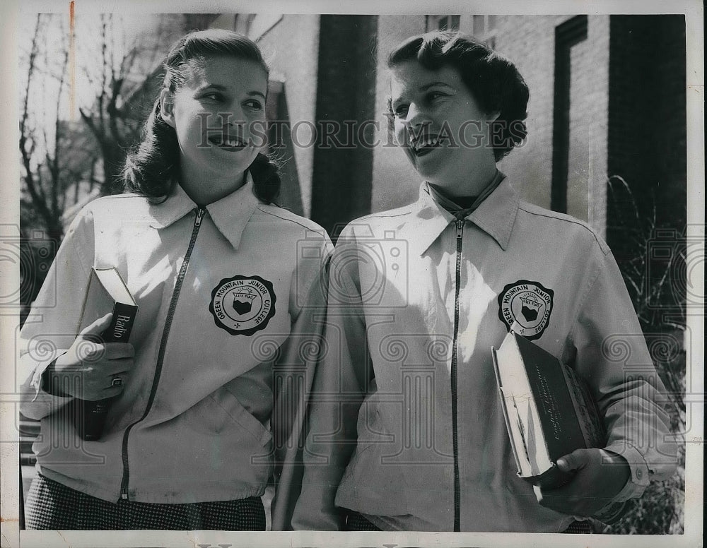 1950 Eileen and Doris Sievers at Green Mountain Junior College - Historic Images
