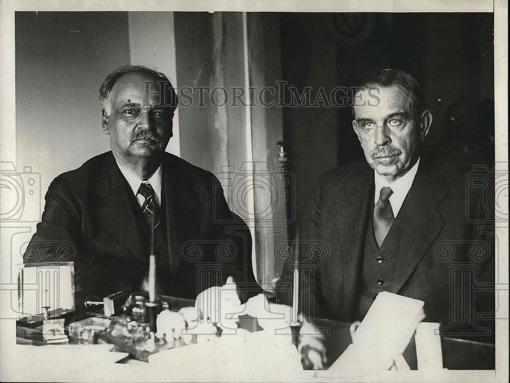 1928 Senator Curtis with Dr Hubert in Washington  - Historic Images