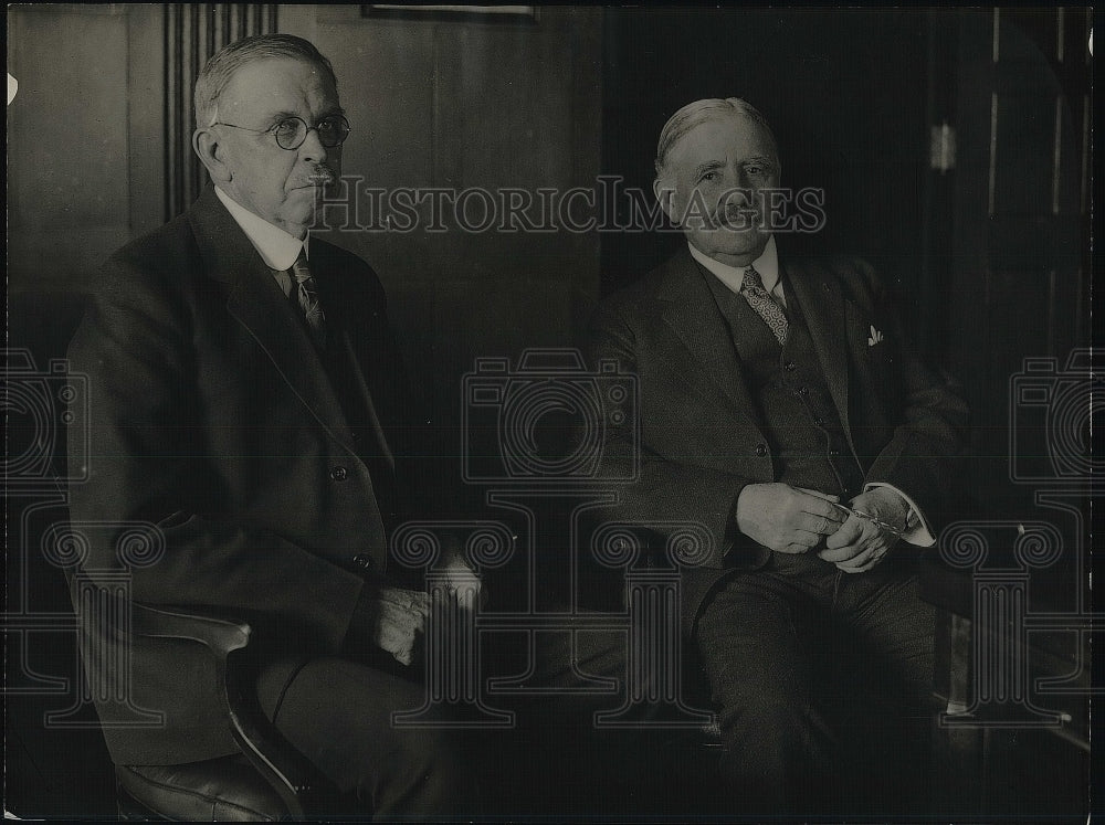 1923 Gov. Scott Bone and Secty of the interior Dr. Harbert Work - Historic Images