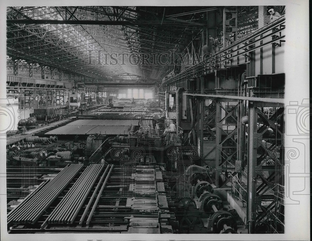 1958 Rolling Mill at Anchan in Red China  - Historic Images