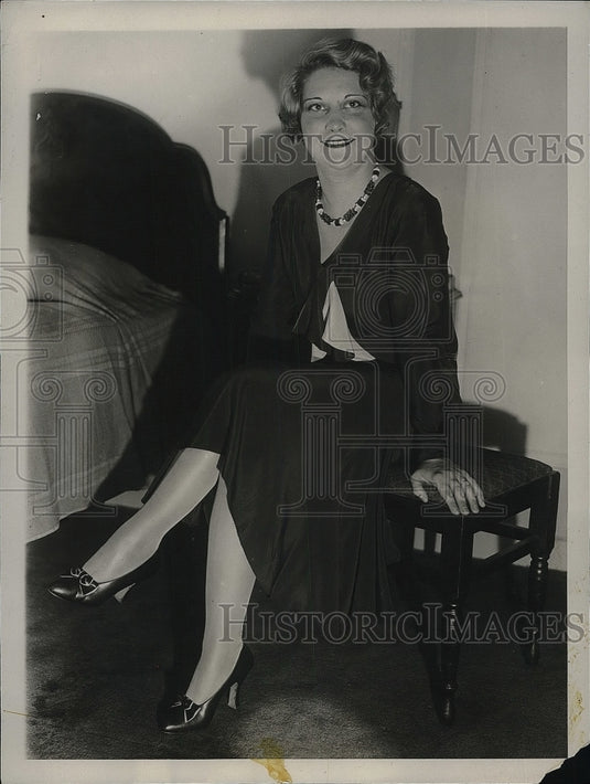 1931 Press Photo Miss Marion Parker, Show Girl, suing Mickey Walker - Historic Images