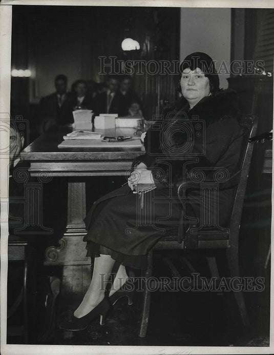 1931 Press Photo Mrs. Pearl Poston, witness in Beulah Limarick's murder - Historic Images