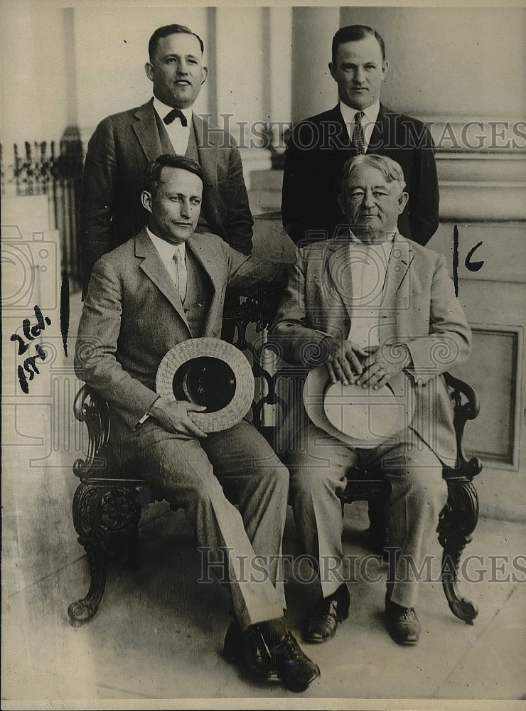 1924 The Honorable W. B. Wayne, sons August, J. T., J. B. - Historic Images
