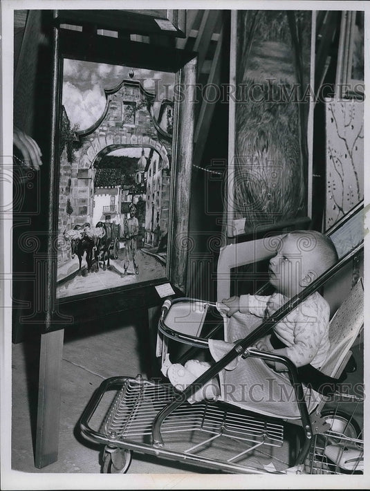 1962 Press Photo Matthew Paultisky Parma Spanish Church art - Historic Images