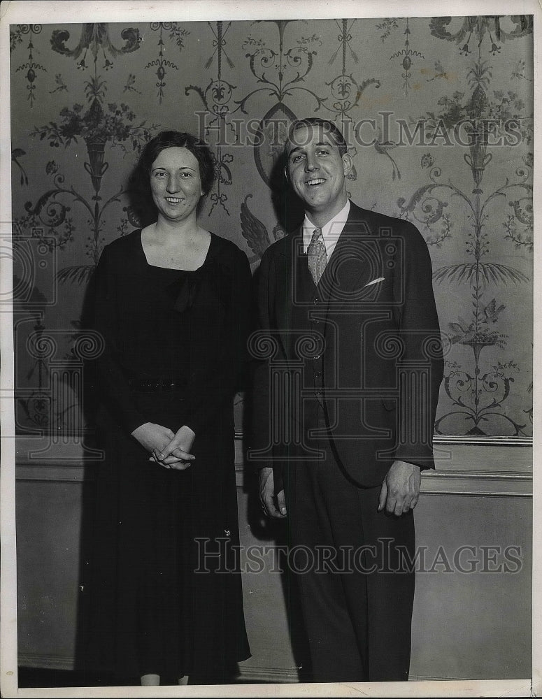 1931 Couple In Evening Wear Pose For Formal Photo  - Historic Images