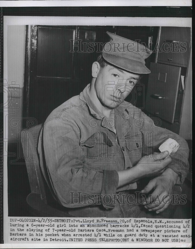 1955 Lloyd Freeman Accused Of Luring 6 Year Old Girl Into Barracks - Historic Images