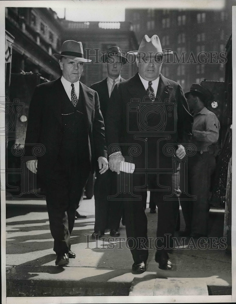 1938 Press Photo Mayor LaGuardia New York City Truck Strike - Historic Images