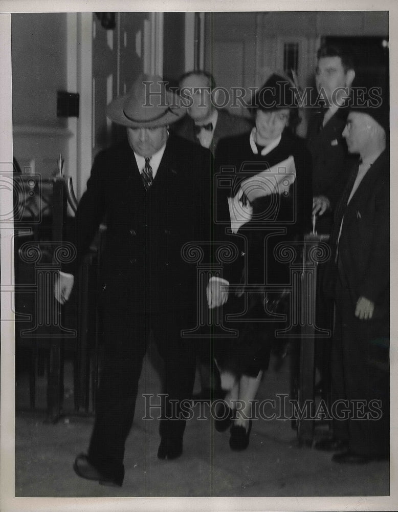 1938 Mayor LaGuardia City Hall Anna Rosenberg  - Historic Images