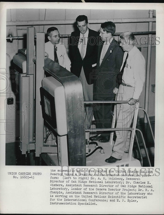 Dr. A.M. Weinberg,Dr. Charles E. Winters & Dr. R. A. Charpie - Historic Images