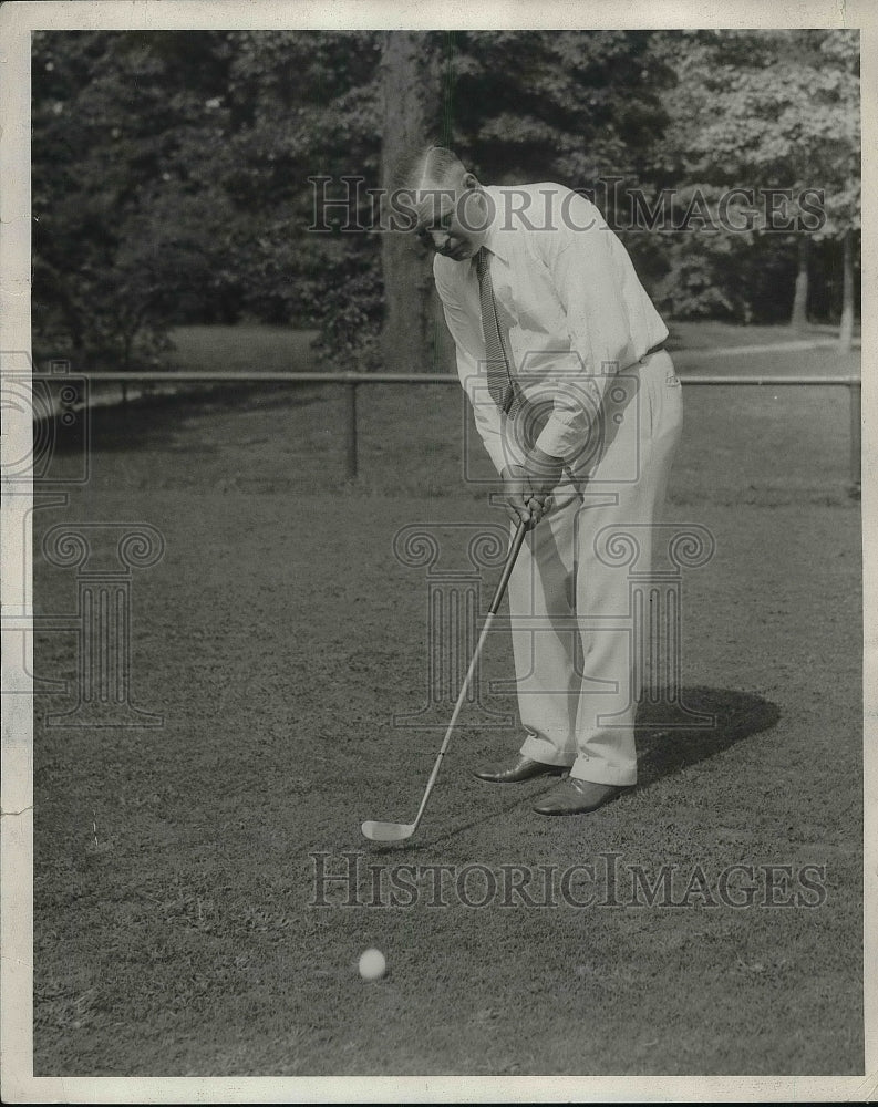 Press Photo Golfer Ralph WieslenKoph - Historic Images