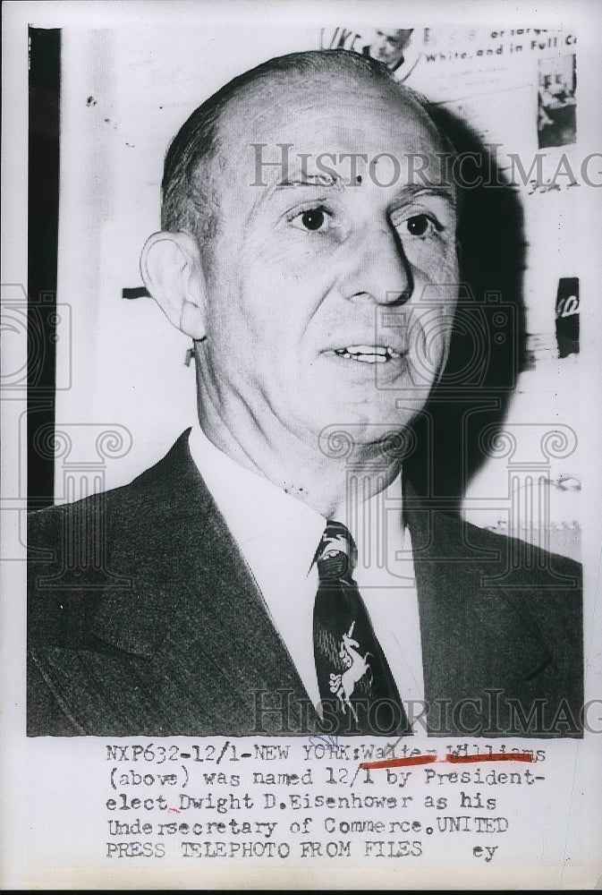 1952 Walter William Undersecretary of Commerce  - Historic Images