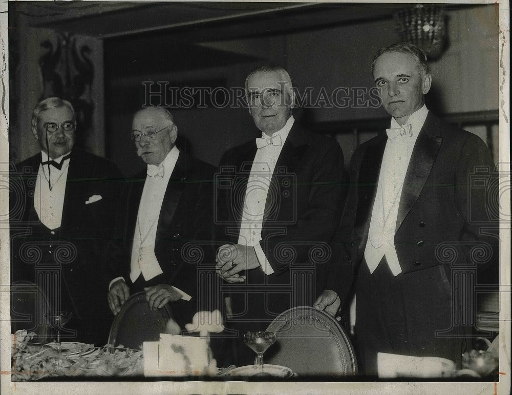 1932 Press Photo Gordon Laing,Hon. George Wickerman,William D. Mitchell - Historic Images